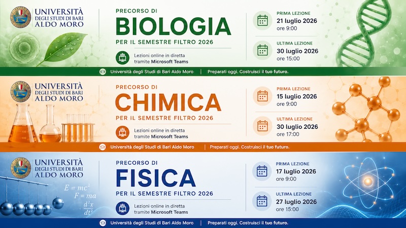 banner insegnamenti precorso semestre filtro 2026